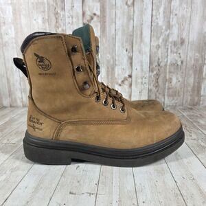 Georgia Boot Farm Ranch Waterproof Thinsulate Mens Work Boots Tan Size 8.5